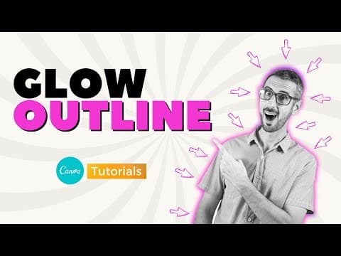 How to Create a GLOWING OUTLINE around your Photos in Canva thumbnail