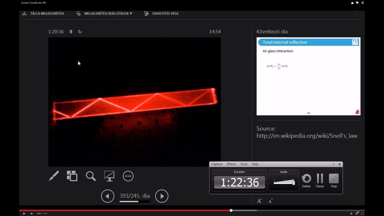 YouTube video player