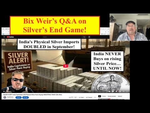SILVER Q&A ALERT! Bix Weir Jumps In the Chat Room to Answer Questions on the SILVER END GAME! thumbnail