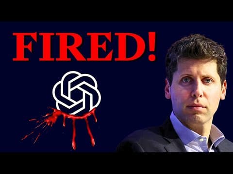 Sam Altman Fired as CEO of OpenAI (!) thumbnail