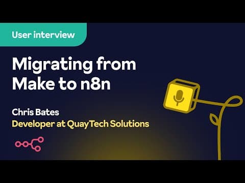 Migrating from Make to n8n | Interview with Chris | Software Developer thumbnail