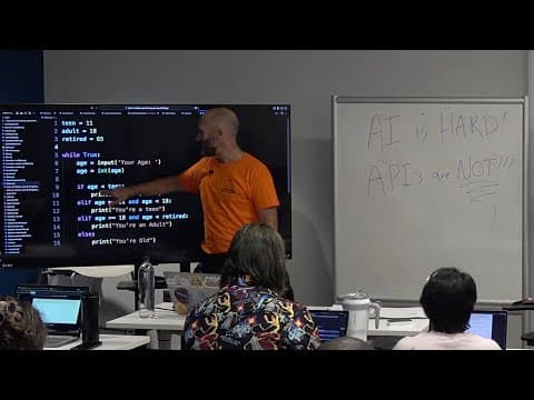 Intro to Python and AI Programming (Full Day) thumbnail