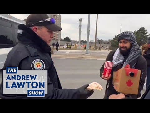 Lawyer slams ‘disgraceful’ video of police delivering coffee to anti-Israel blockade thumbnail