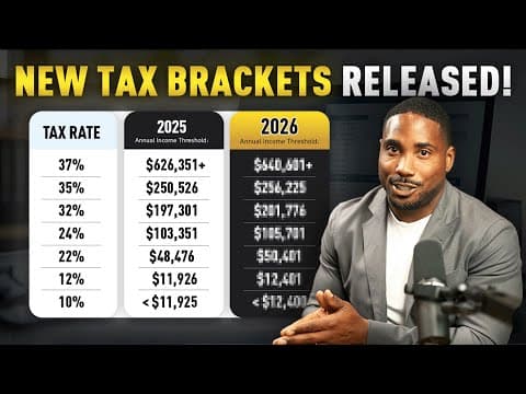 IRS Releases 2026 Tax Brackets! Here's How Your Tax Bill Will Change thumbnail