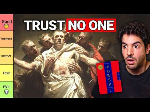 Ranking 48 Laws of Power From Least to Most TOXIC (Summary) thumbnail