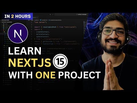 Learn NextJS 15 with Project in 2 Hours | NextJS Crash Course For Beginners thumbnail