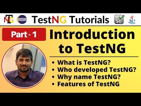 P1 - Introduction to TestNG | TestNG | Testing Framework | thumbnail