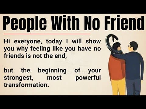 People With No Friends: The Hidden Journey to Strength, Success & Real Confidence 🔥| Graded Reader ✅ thumbnail