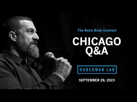 LIVE EVENT Q&A: Dr. Andrew Huberman Question & Answer in Chicago, IL thumbnail