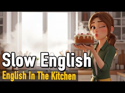 Simple English In The Kitchen | Easy Daily English For Beginners | Daily English Conversation thumbnail