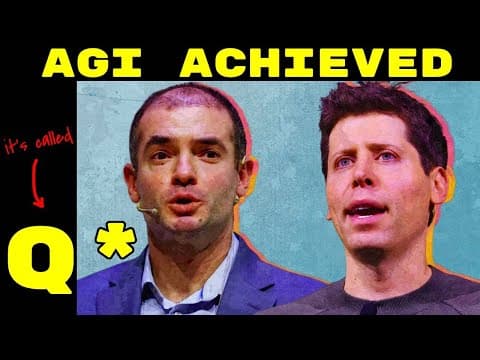 Q* Did OpenAI Achieve AGI? OpenAI Researchers Warn Board of Q-Star | Caused Sam Altman to be Fired? thumbnail