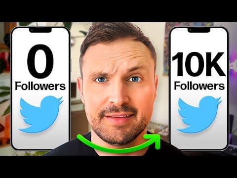 How to Grow From 0 to 10,000 Followers on Twitter/X (FAST) thumbnail