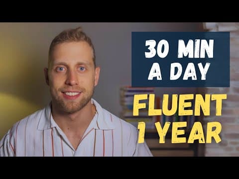 30-Minute Daily Routine to Learn Any Language | Become Fluent in 1 Year thumbnail