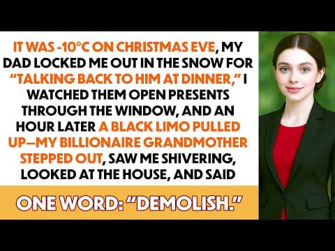 My Dad Locked Me Outside In –10°C On Christmas Eve… Then My Dead Billionaire Grandmother Showed Up thumbnail