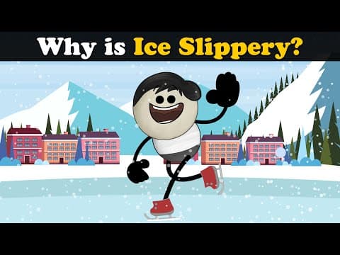 Why is Ice Slippery? + more videos | #aumsum #kids #science #education #children thumbnail