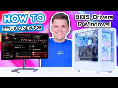 What To Do AFTER Building a Gaming PC! 😄 [BIOS, Drivers & Windows 11 Install!] thumbnail