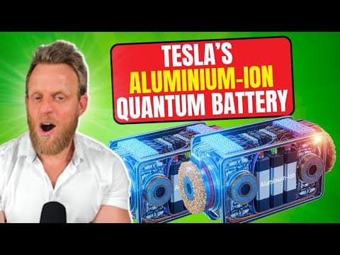 Tesla’s super aluminium-ion battery - 4 million miles and Insane Energy Density thumbnail