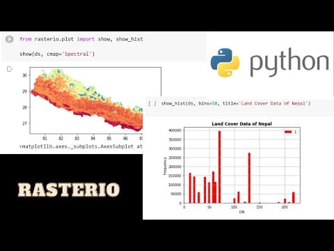 Rasterio for absolutely beginner | Geospatial data analysis with python | GeoDev thumbnail