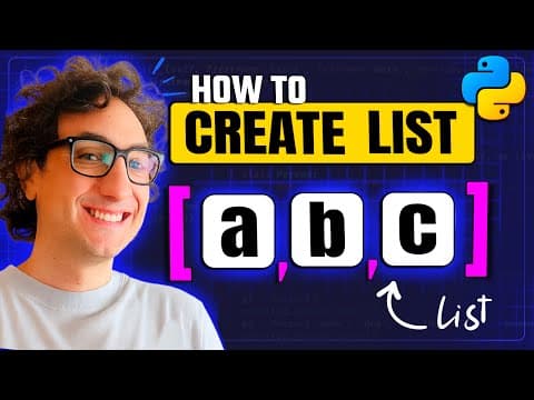 How to Create a List in Python (Visually Explained) | #Python Course 23 thumbnail