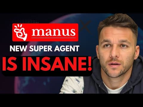 Manus AI: NEW Super Agent Update - Get Results 10x Faster (INSANE) thumbnail