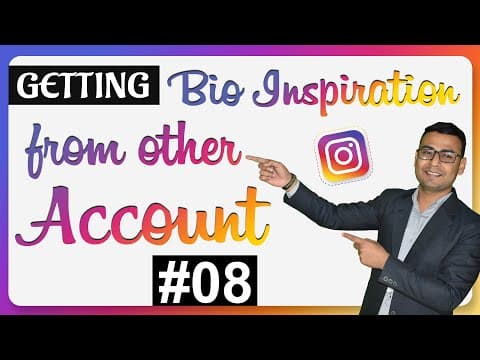 #08 Instagram Course | Getting Ideas from Top Instagram Bio  | (in Hindi) thumbnail