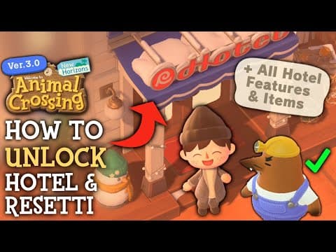 How to Unlock Hotel & Resetti In Animal Crossing New Horizons (3.0 Update) thumbnail