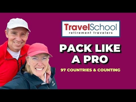 How to Pack Light | Packing for World Travel in Backpack Carry On | Retirement Travel School thumbnail