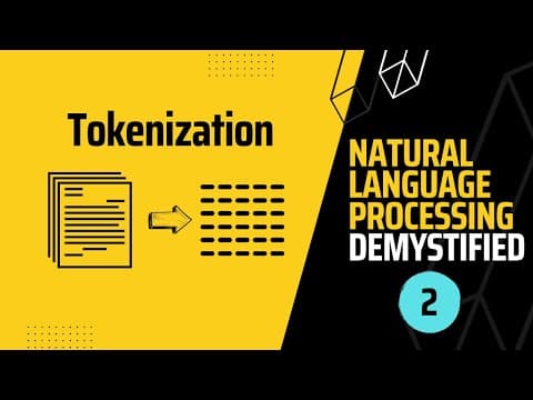 NLP Demystified 2: Text Tokenization thumbnail