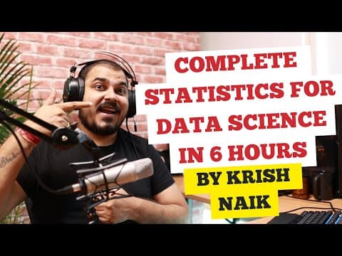 Complete Statistics For Data Science In 6 hours By Krish Naik thumbnail