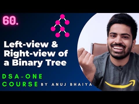 Left view of Binary Tree | Right view of Binary Tree | Left view of Tree | DSA-One Course #60 thumbnail