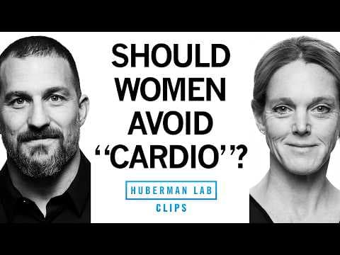 How & Why Women Should Strength Train & Do Less “Cardio” | Dr. Stacy Sims & Dr. Andrew Huberman thumbnail