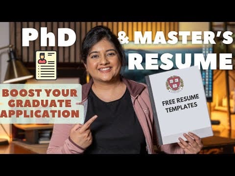 CV/Resume that work for top tier Graduate applications | MS in USA, PhD in USA thumbnail