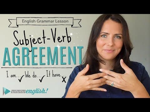 Subject Verb Agreement  |  English Lesson  |  Common Grammar Mistakes thumbnail