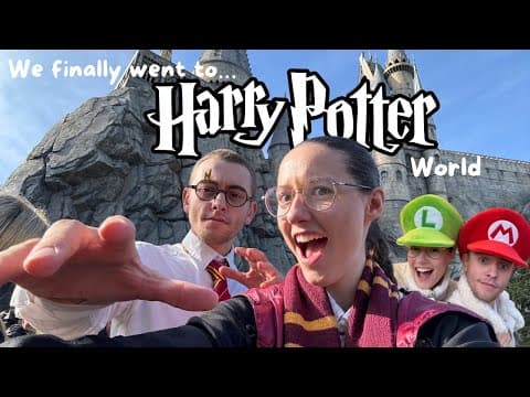 Day 8 In Japan! - Universal Studios! Exploring Harry Potter and Super Nintendo Mario World! thumbnail