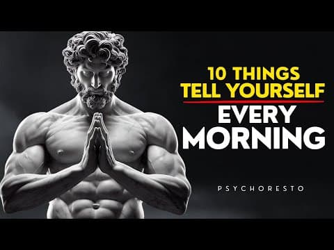 10 Powerful Things to Tell Yourself Every Morning — MORNING SECRET | STOICISM thumbnail