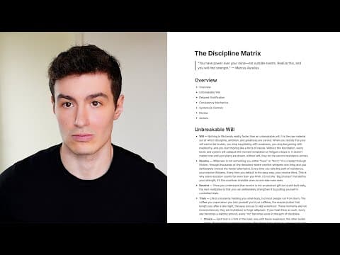 how to actually be disciplined (consistently) thumbnail