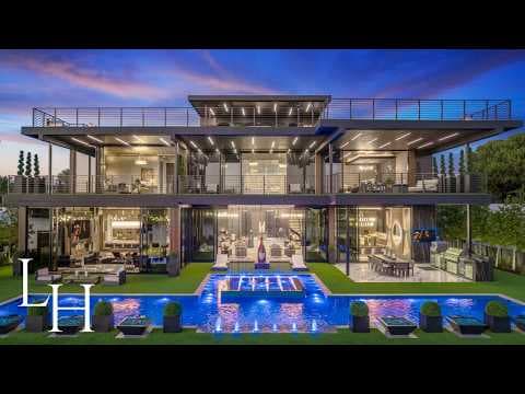 Touring a $48,000,000 Modern Florida Mansion With Superyacht Dock thumbnail