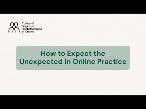 How to Expect the Unexpected in Online Practice thumbnail