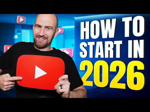 How to Start a YouTube Channel in 2026 thumbnail