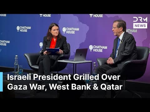 FULL REMARKS: Israeli President Herzog’s Fiery Debate at Chatham House with Bronwen Maddox | AC1G thumbnail