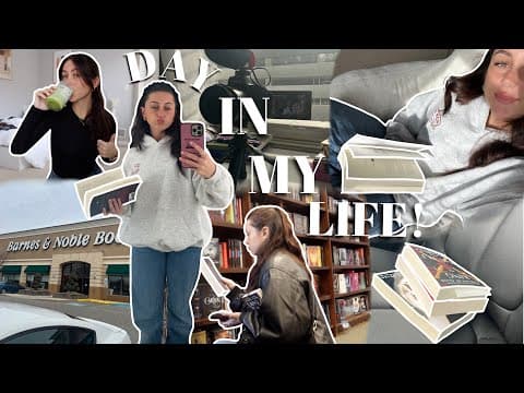 chill day in my life! (barnes trip, book haul, Notion, night routine + more!) thumbnail
