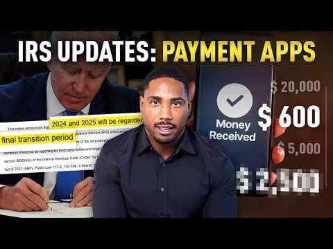 New IRS Rule Changes for Payment Apps Explained (FULL DETAILS!) thumbnail
