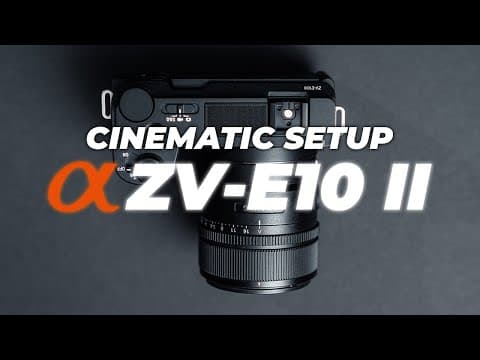 Sony ZV E10 II Setup Tutorial: The Best Cinematic Video Settings thumbnail