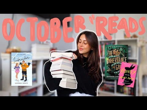 let's talk about what i read in october 🍂🍂🍂 | monthly wrap up thumbnail