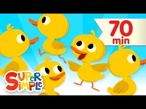 Five Little Ducks + More | Kids Songs and Nursery Rhymes | Super Simple Songs thumbnail