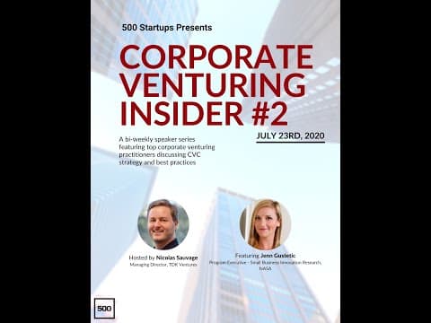 Corporate Venturing Insider #2: Jenn Gustetic @ NASA, interview by Nicolas Sauvage thumbnail