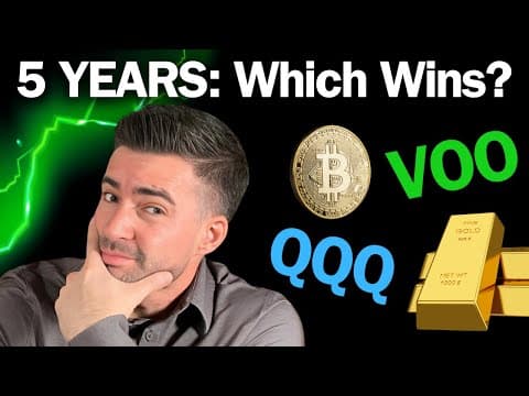 Which will profit most next 5 Years? Gold/ S&P 500/ QQQ/ Bitcoin 📈 thumbnail