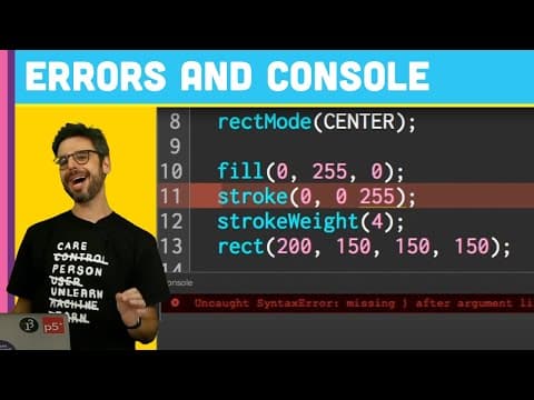 Whoops! Errors in the p5.js Web Editor (1.5) thumbnail