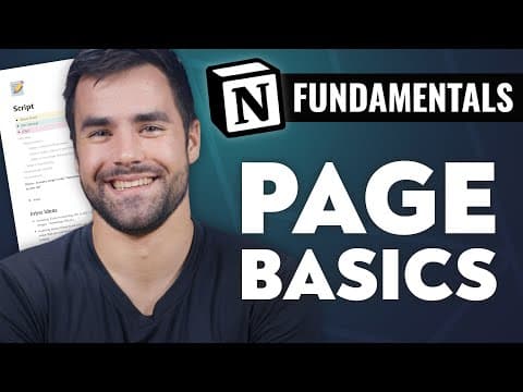 Notion Fundamentals: How to Create and Edit Pages thumbnail