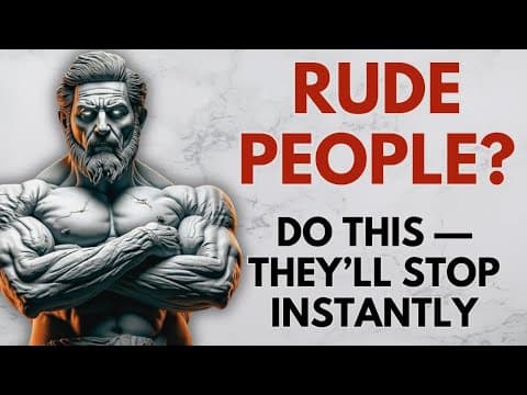 7 Stoic Secrets to Silence Rude People Instantly | Stoicism | Stoic Wisdom thumbnail